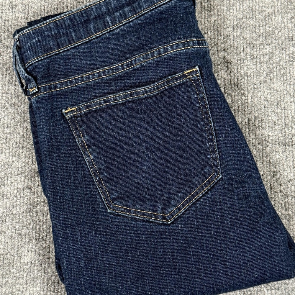 Skinny Jeans Womens 27  Regular Waist Ankle‎ Stretch Denim Dark Wash Classic